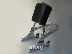 Detachable Sissy Bar / Back With Rack Baggage For Harley Davidson Softail