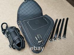Diablo Silver Edition Swing Bag Suitable for Harley Davidson Softail