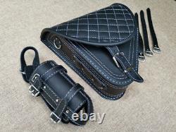 Diablo Silver Edition Swing Bag Suitable for Harley Davidson Softail