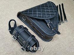 Diablo Silver Edition Swing Bag Suitable for Harley Davidson Softail