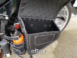 Diablo Silver Edition Swingarm Bag Suitable for Harley Davidson Softail