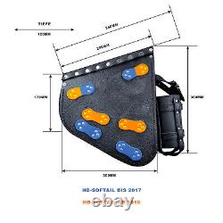 Diablo White Stool Lateral Pocket Oscillation Bag Harley Davidson Softail Hd