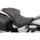 Drag Specialties Double Predator Smooth Black Seat Harley-davidson Softail