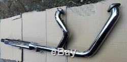 Exhaust 2/1 Old Style For Harley Davidson Softail