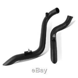 Exhaust For Harley-davidson Sportster Dyna Softail Touring Drag Black Pipe