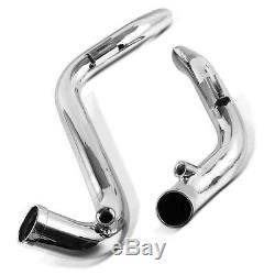 Exhaust For Harley-davidson Sportster Dyna Softail Touring Drag Pipe Chromium