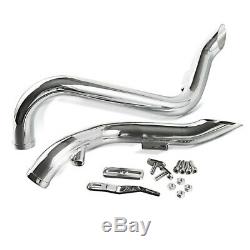 Exhaust For Harley-davidson Sportster Dyna Softail Touring Drag Pipe Chromium