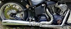 Exhaust Pot 2 / 1vance & Hines For Harley Davidson Softail
