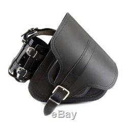 Genuine Leather Saddle Bag Case For Harley Davidson Fatboy Derivation