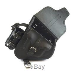 Genuine Leather Saddle Bag Case For Harley Davidson Fatboy Derivation