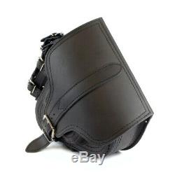 Genuine Leather Saddle Bag Case For Harley Davidson Fatboy Derivation