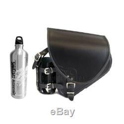 Harley Davidson Black Leather Carrying Case With Side Swing Arm + Silver