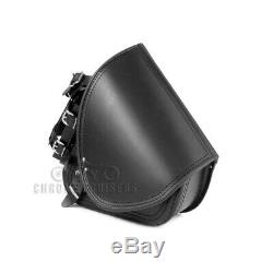Harley Davidson Black Leather Carrying Case With Side Swing Arm + Silver