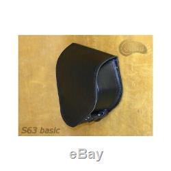 Harley Davidson Black Leather Saddle Bag Swing Arm Single Side