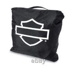 Harley-Davidson Dyna, Softail & V-Rod Black & Orange Motorcycle Cover