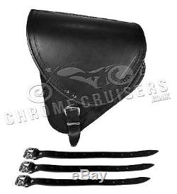 Harley Davidson For Black Leather Swing Arm Single Satchel Side Bag