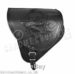 Harley Davidson Leather Saddle Bag Swing Arm Single Side Shopping Bag