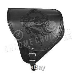 Harley Davidson Small Group Leather Black Carrying Swing Arm Side /