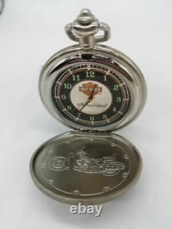 Harley Davidson Watch Shell Franklin Mint Legacy Softail On Eagle Base