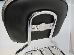 Harley Fxst Oe Softail Fatboy Chrome Detachable Backrest Oem 06-l 200mm Tire