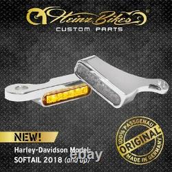 Heinzbikes Led Flashing Guidon Harley Davidson Softail Sport Glide 2019 Chrom