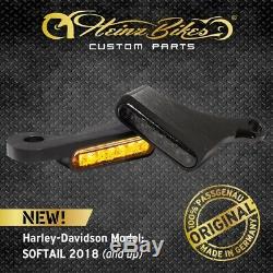 Heinzbikes Led Indicators Handlebar Harley Davidson Softail Breakout 2018 Black