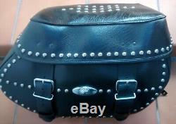 Impeccable State Leather Saddlebags Harley Davidson Softail Legacy Twin Cam