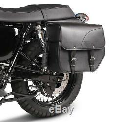 Kentucky Cavalier Saddlebag For Harley Davidson Softail Slim (fls) Black