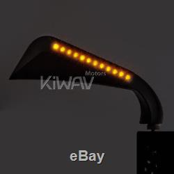 Kiwav Rearview Mirror Ax Black Led Indicator For Harley-davidson Softail Deluxe
