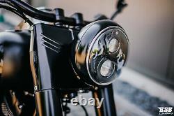 LED Headlights 7 With Parking Light + This Harley Davidson Softail Fat Boy