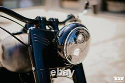 LED Headlights 7 With Parking Light + This Harley Davidson Softail Fat Boy