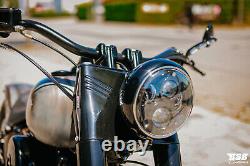 LED Headlights 7 With Parking Light + This Harley Davidson Softail Fat Boy