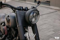 LED Headlights 7 With Parking Light + This Harley Davidson Softail Fat Boy