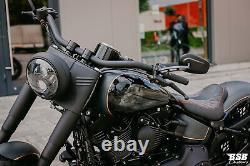 LED Headlights 7 With Parking Light + This Harley Davidson Softail Fat Boy