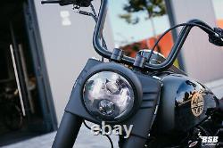 LED Headlights 7 With Parking Light + This Harley Davidson Softail Fat Boy