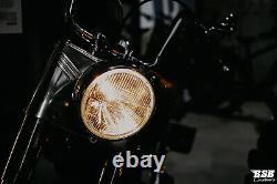 LED Headlights 7 With Parking Light + This Harley Davidson Softail Fat Boy