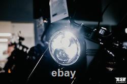 LED Headlights 7 With Parking Light + This Harley Davidson Softail Fat Boy