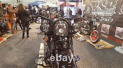 LED Headlights 7 With Parking Light + This Harley Davidson Softail Fat Boy