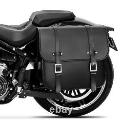Lateral Bag And Support For Harley Davidson Softail 1988-2017 Amarillo 36l