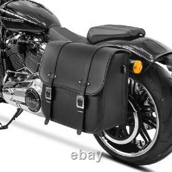 Lateral Bag And Support For Harley Davidson Softail 1988-2017 Amarillo 36l