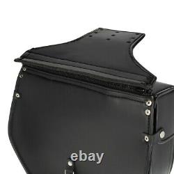 Lateral Kentucky Bag For Black Harley Davidson Softail Custom (fxstc)