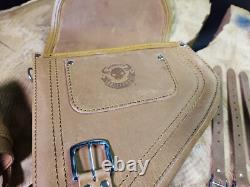 Light Brown Diablo Suspension Bag Compatible with Harley Davidson Softail