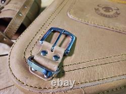 Light Brown Diablo Suspension Bag Compatible with Harley Davidson Softail
