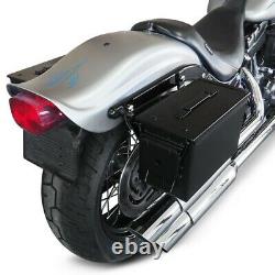 M2a1 Lateral Bags + Mounting Kit For Harley Softail Fat Bob/ 114