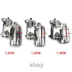 Moteur De Démarreur Chromé Pour Flstf Fat Boy Softail 1450 00-06 Fxdl Dyna Glide