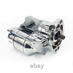 Moteur De Démarreur Chromé Pour Flstf Fat Boy Softail 1450 00-06 Fxdl Dyna Glide