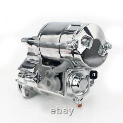 Moteur De Démarreur Chromé Pour Flstf Fat Boy Softail 1450 00-06 Fxdl Dyna Glide