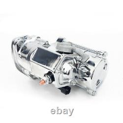 Moteur De Démarreur Chromé Pour Flstf Fat Boy Softail 1450 00-06 Fxdl Dyna Glide