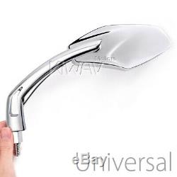 Motorcycle Chrome Rear View Mirrors For Harley-davidson Cvo Softail Springer