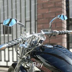 Motorcycle Chrome Rear View Mirrors For Harley-davidson Cvo Softail Springer
